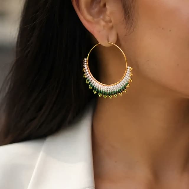 گوشواره میوکی سبز